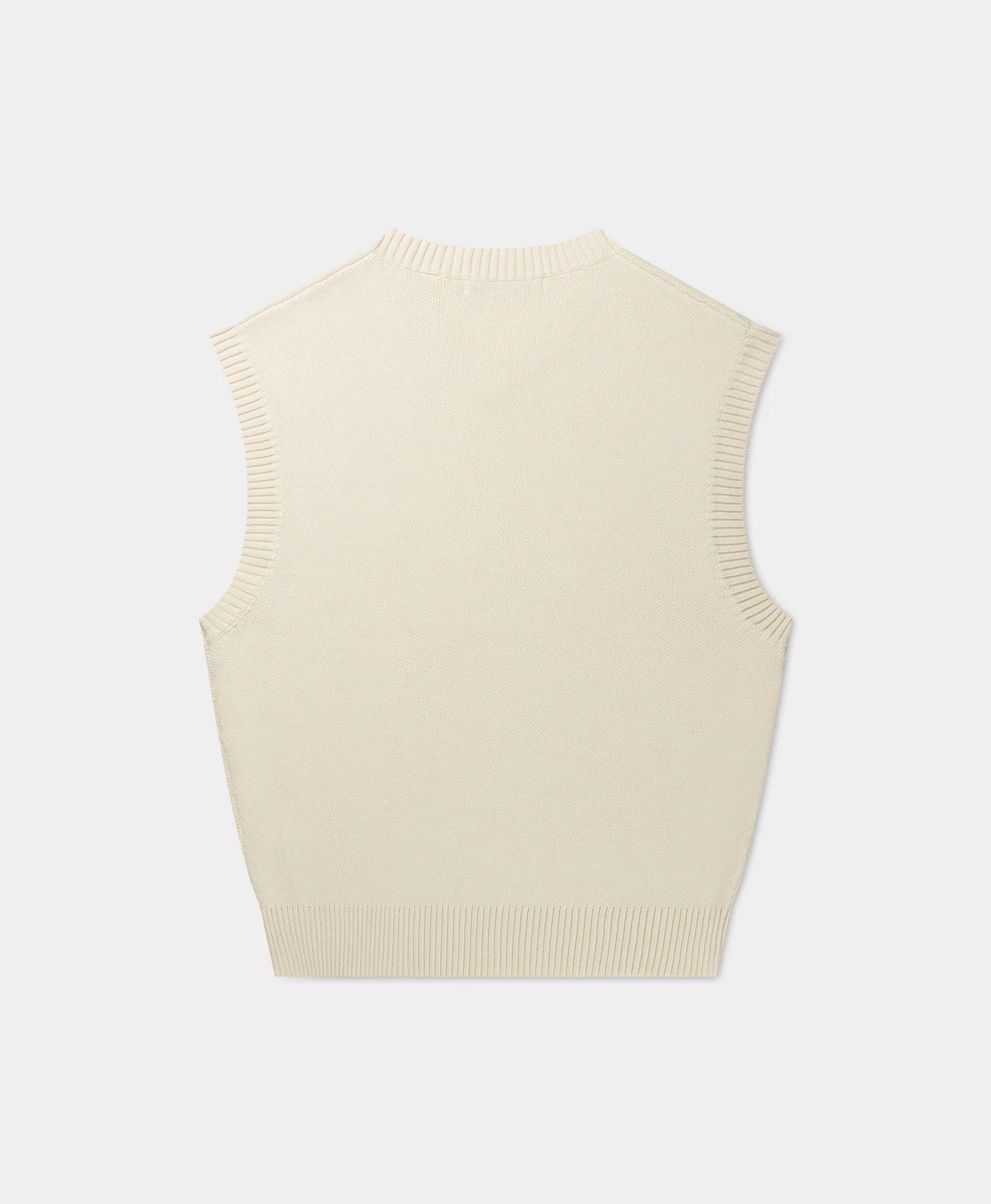 Off White Slub Knit Orbit Spencer